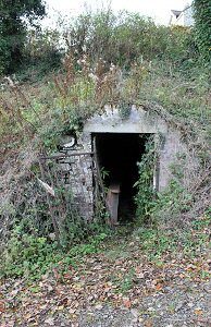 Ice house exterior entrance